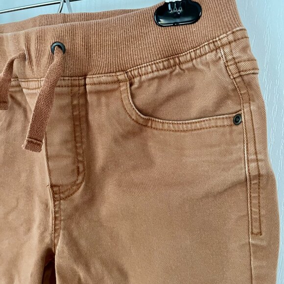 Hanna Andersson Pull-On Slim Twill Pants Boys Size 12 Carpenter Brown - Picture 3 of 11